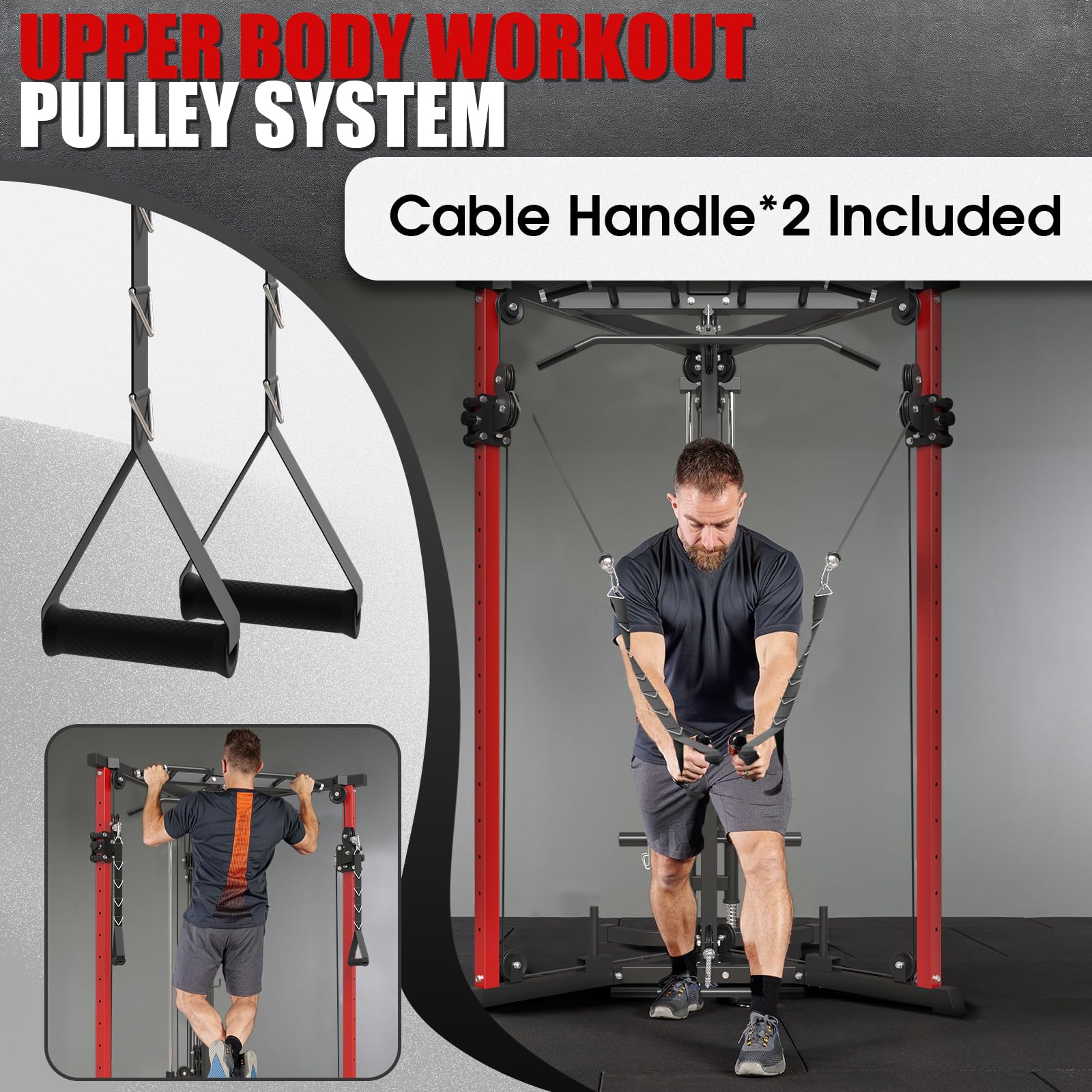 Mua syedee Cable Crossover Machine, Functional Trainer with 17 ...