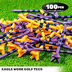 EAGLE WORK 3-1/4'' & 2-3/4'' Golf Tees, 100 Pack