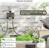 Diivoo WiFi Water Timer 2 Zones, RFID, Alexa & Google Compatible view 8