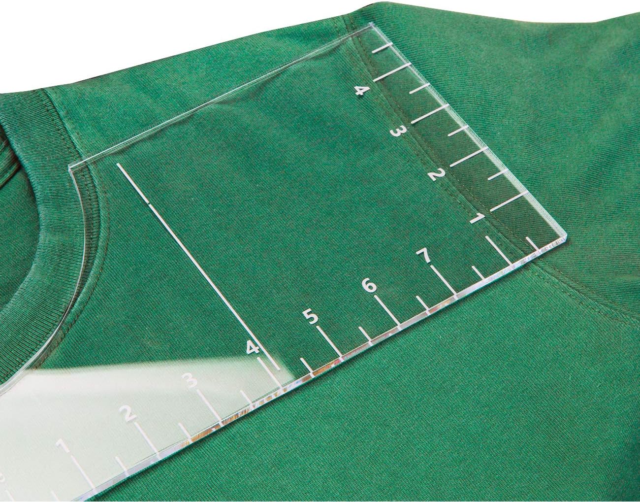 leafeat T-Shirt Rulers Guide,Shirt Alignment Tool for Applying Vinyl and Sublimation Designs On Shirts with Size Chart Built-in - Image 5