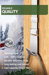 4smile Stainless Steel Wreath Hanger for Front Door - Universal Holiday Decor view 6
