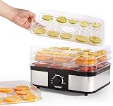VonShef Food Dehydrator 5 Tier 250W Temperature 40-70C Stainless view 9
