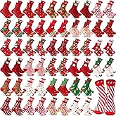Eurzom 56 Pairs Christmas Crew Socks - Holiday Colorful Winter Festive Novelty Santa Socks for Women Men