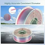Kingroon PLA Filament 1.75 mm 1kg Silk Rainbow Candy view 3