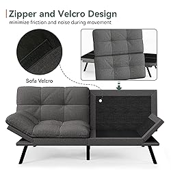 Opoiar Convertible Futon Sofa Bed,71" Memory Foam
