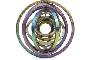 Fractal Fidget Round, 3D Printed Stress Relief Sensory Home Decor, Colorful Whirling Spiral Design, for Anxiety Disorder Stre