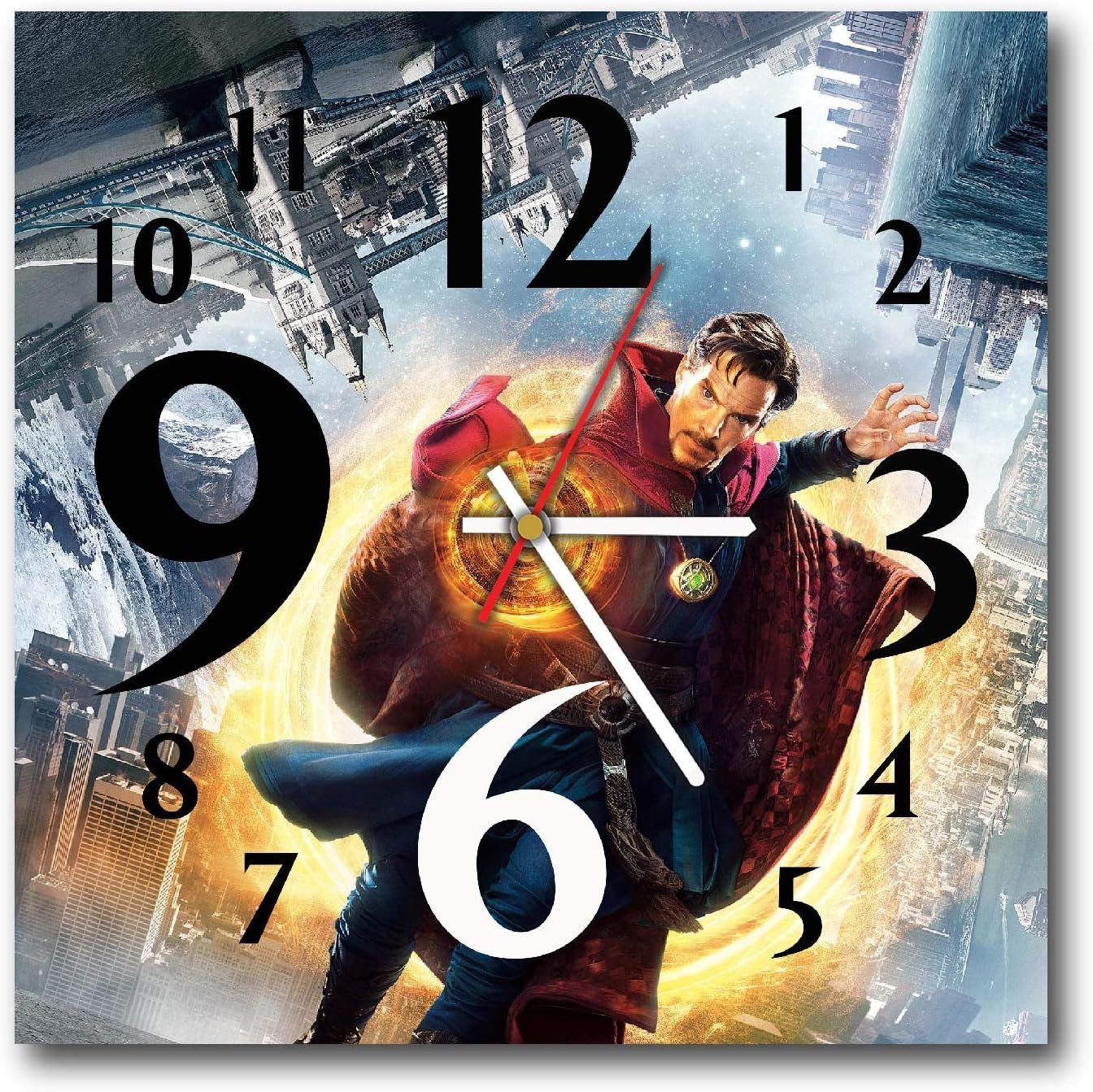 Amazon Doctor Strange 11 8 壁時計 ドクター ストレンジ あなたの友人のための最高の贈り物 あなたの家のためのオリジナルデザイン 置き時計 掛け時計 オンライン通販