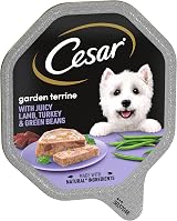Cesar Premium Dog Wet Food Garden Terrine Loaf Lamb Turkey Green Beans 8x150g view 2