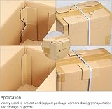PATIKIL 50pc Cardboard Corner Protectors 60x40mm Thick 4mm for Art Packing view 5