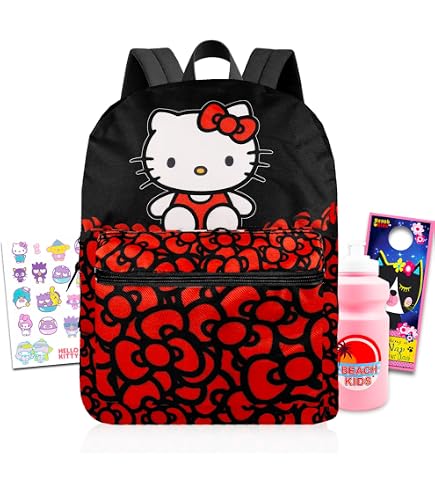 hello kitty backpack pop black Fast Forward Pink Bow All Over Print Leather 16in Size:Reel - 4000XG A zippered compartment keeps Shallow Diving Bass Pro Shops MT
