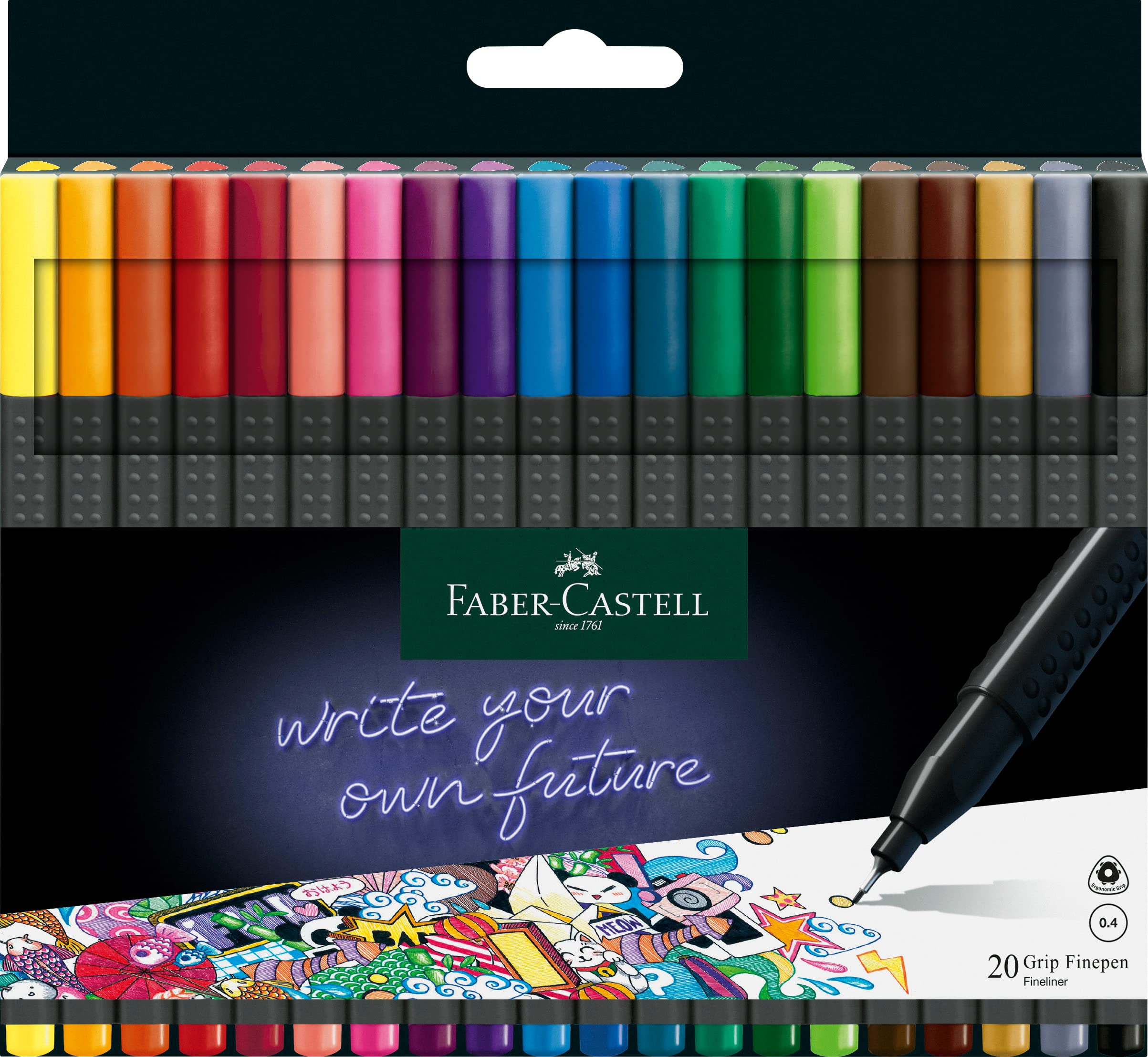 Faber-Castell Grip Finepen Wallet (Pack of 20) — image 1