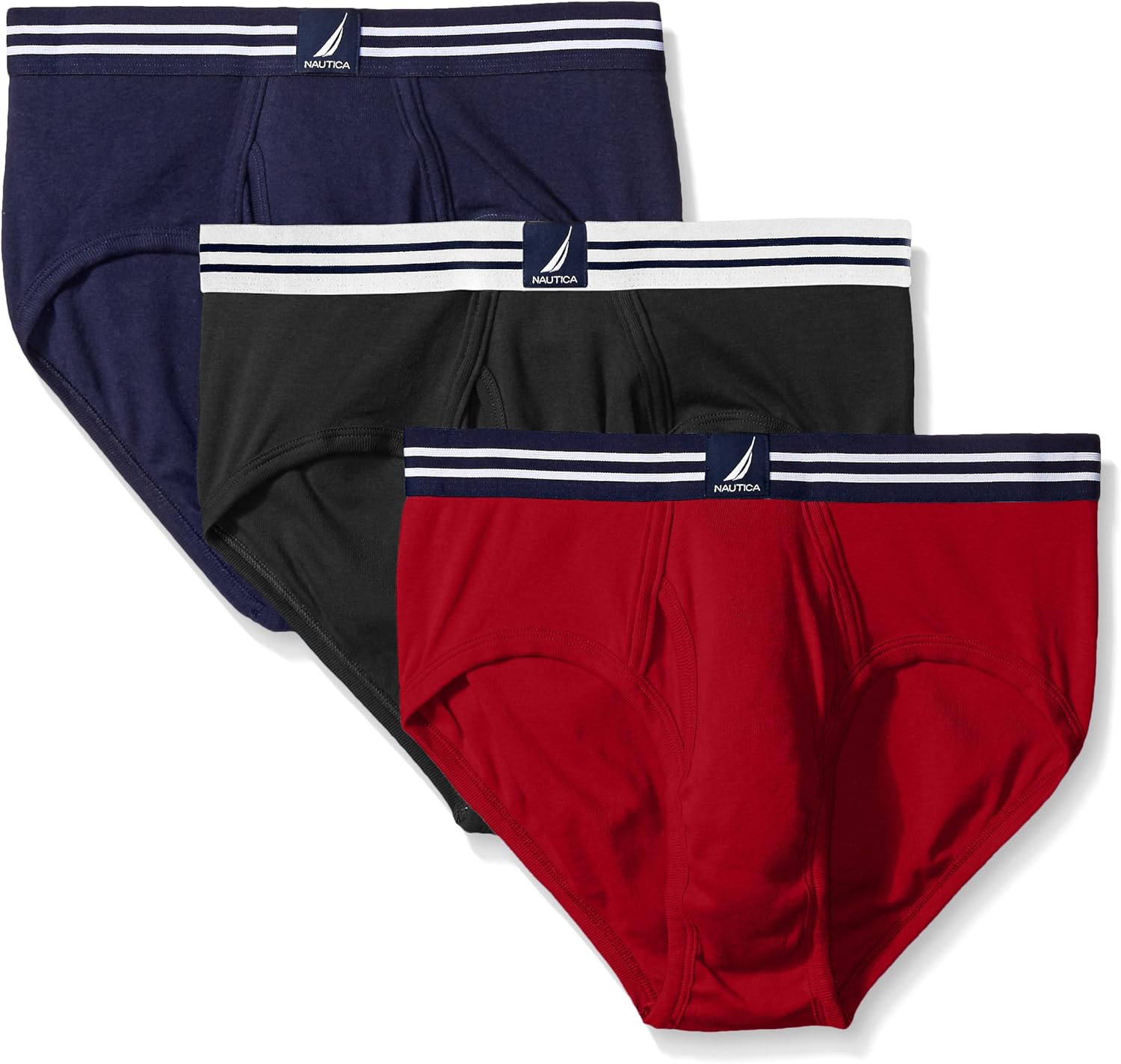 Nautica Men's Comfort Cotton Underwear Fly Front at  Men’s Clothing store