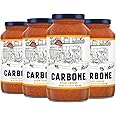 Carbone Four Cheese Pasta Sauce | Tomato Sauce Made with Fresh & All-Natural Ingredients | Gluten Free, Low Carb Pasta Sauce, 24 Fl Oz (Pack of 4)