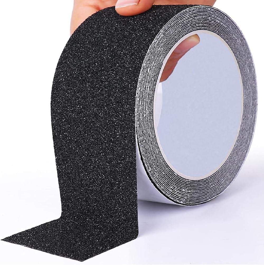OQingluan Anti Slip Tape 5cm x 10m Black Non Slip Stair Treads