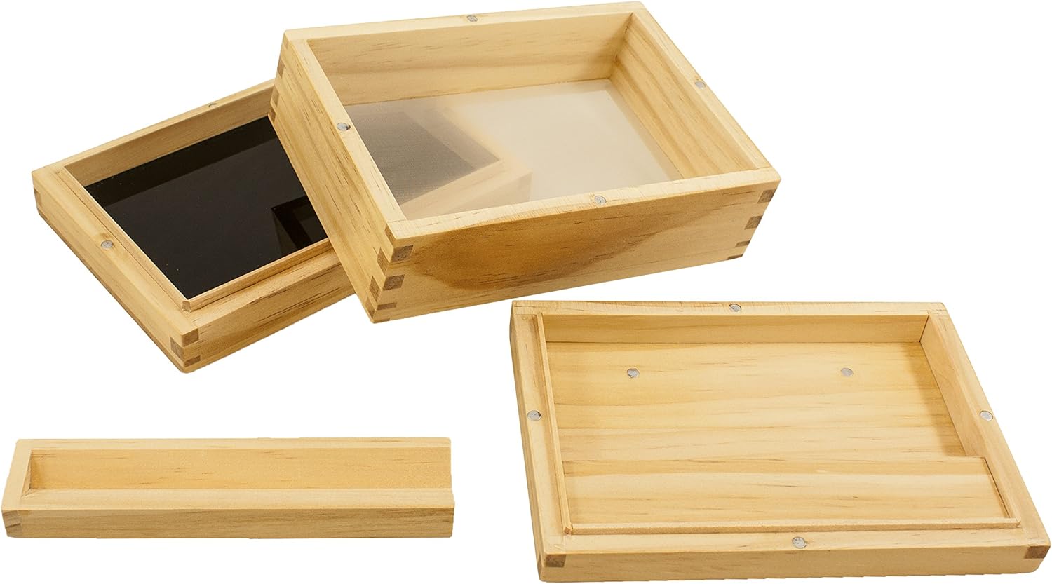 Caja de madera Chongz Sifter (L: 14,3 cm, Ancho: 10 cm, D: 7,2 cm): Amazon.es: Hogar