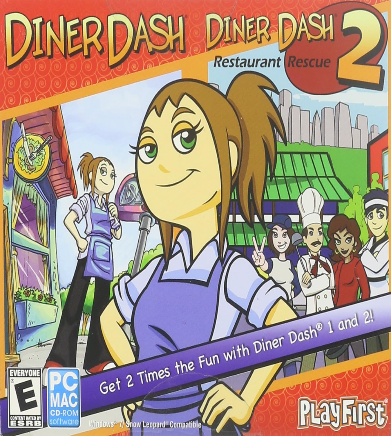 Diner Dash and Diner Dash 2 Restaurant Rescue Djc Cs