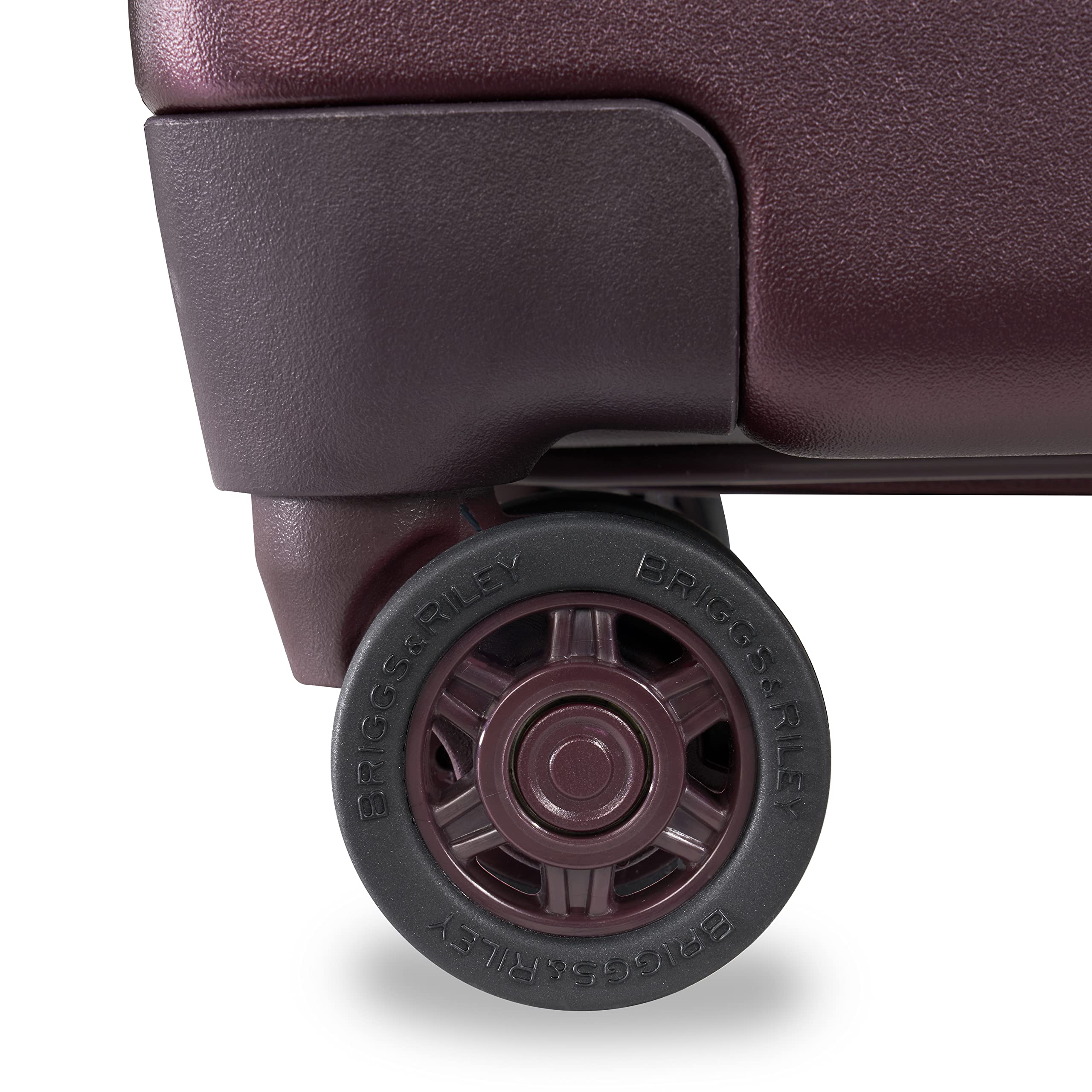 Sympatico Hardside International Spinner Luggage, Plum, 21-Inch Carry-On