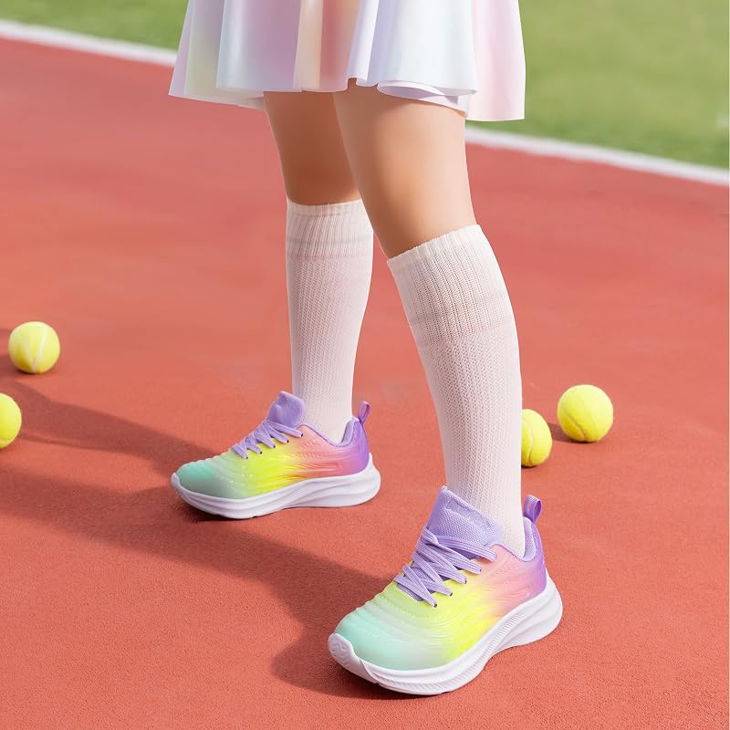 Turnschuhe Kinder Sportschuhe,Regenbogen/Lila,28.5