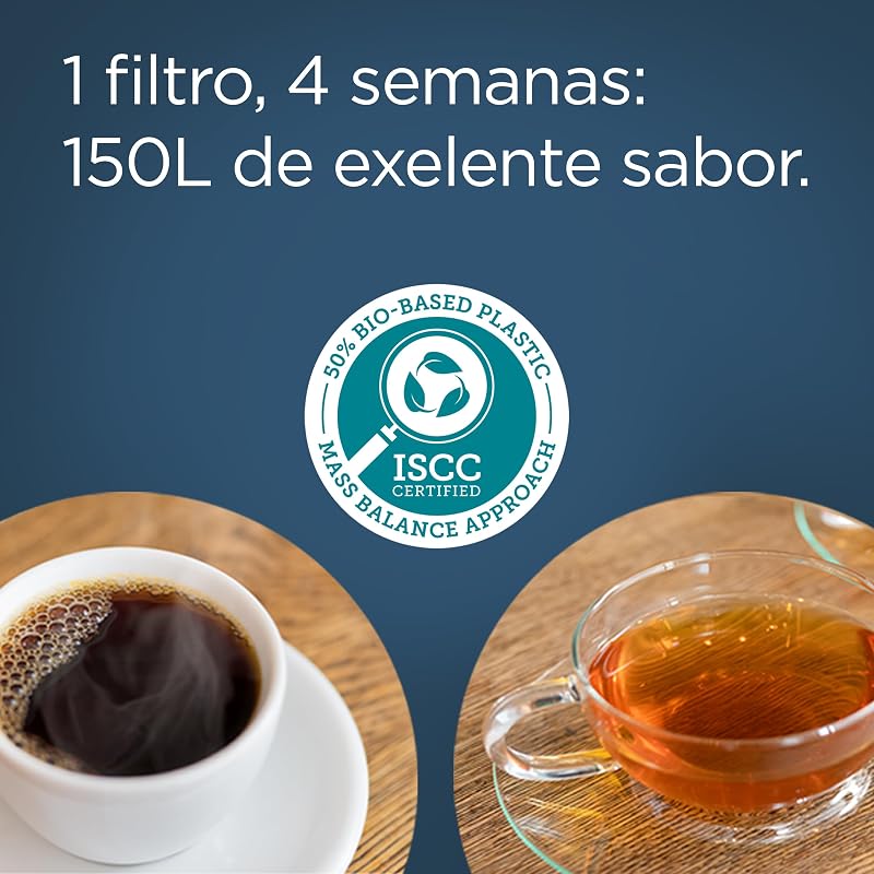 Cartucho filtrante de água brita maxtra pro cal expert pack 4 | substituição original dos jarros brita com filtração extra de cal e proteção para eletrodomésticos: para bebidas quentes