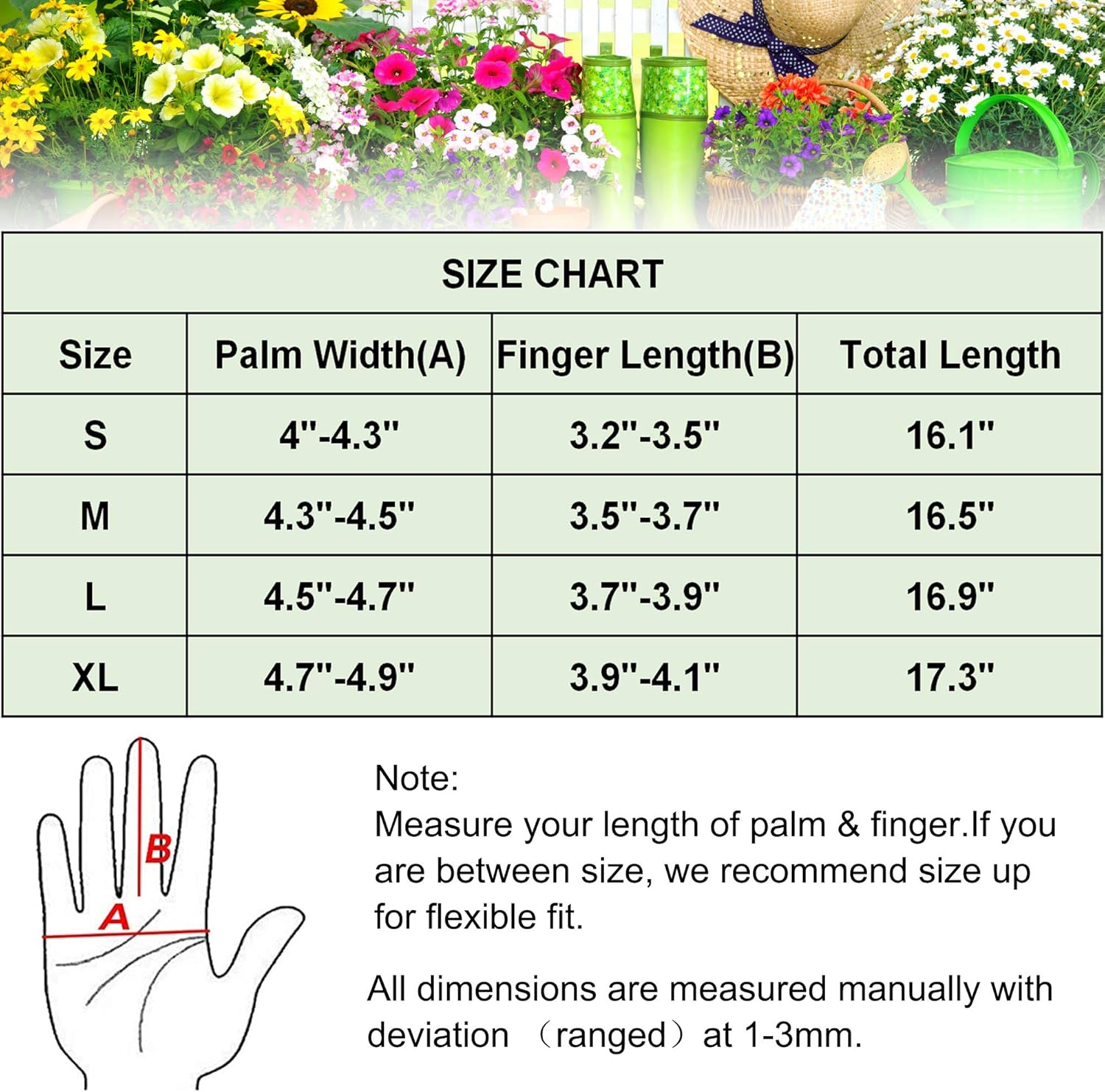 SUNYPLAY Gardening Gloves for Women/Men, Thorn Proof Cowhide Leather Garden Work Gloves: Clothing