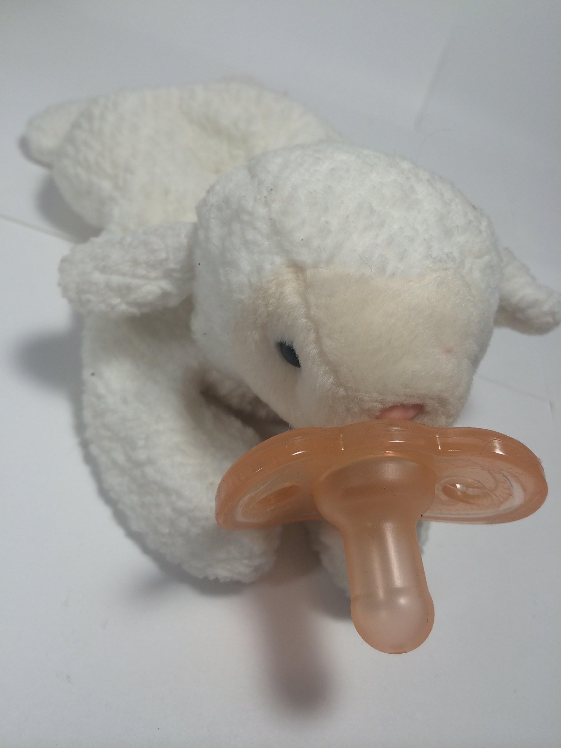 Gumdrop Soothie Plush Toy Pacifier Buddy for Baby (Lamb Gum)