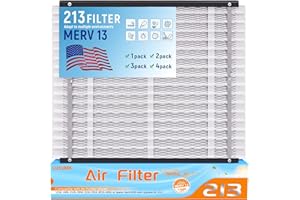 LUXUNIK 2 Pack 213 Replacement Air Filter MERV 13 Compatible with AprilAire Models 1210, 1620, 2210, 2216, 3210, 4200, fit for 20x25x4 Furnace