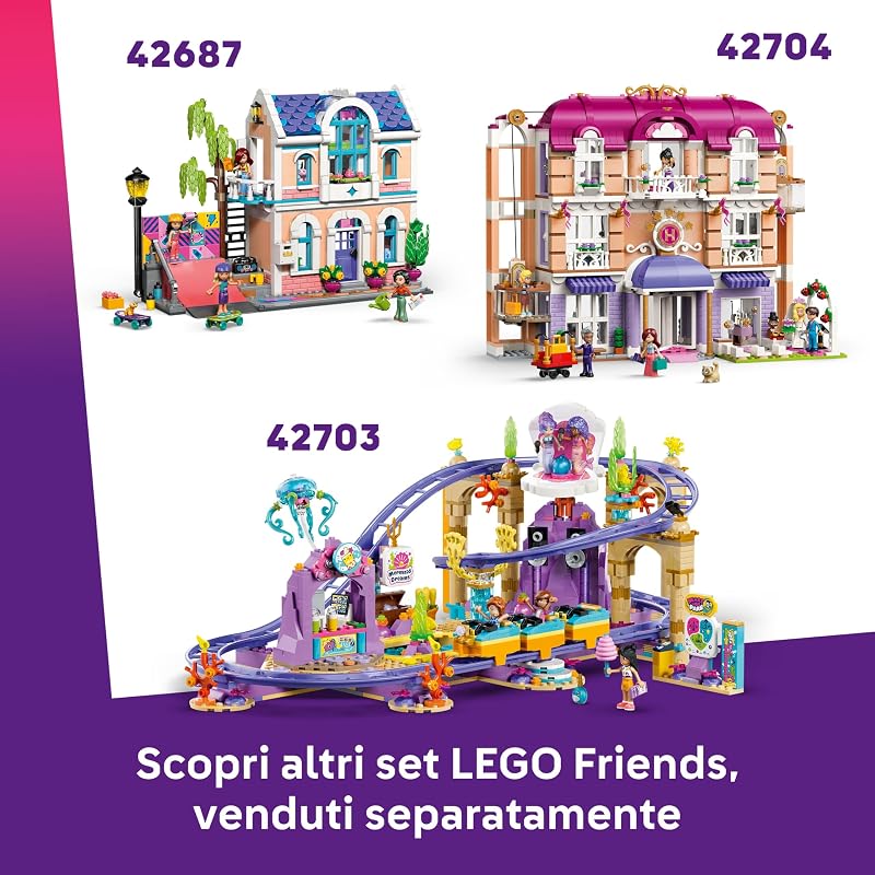 Friends Baita nella Foresta Autunnale - Miniatura da Costruire di Casa Giocattolo con 4 Mini Bamboline, 2 Animali Domestici e Accessori - Regalo di Compleanno per Bambine da 9 Anni in su - 42705