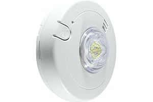 First Alert Hardwired LED Strobe Light Smoke Alarm with 10-Year Sealed Battery