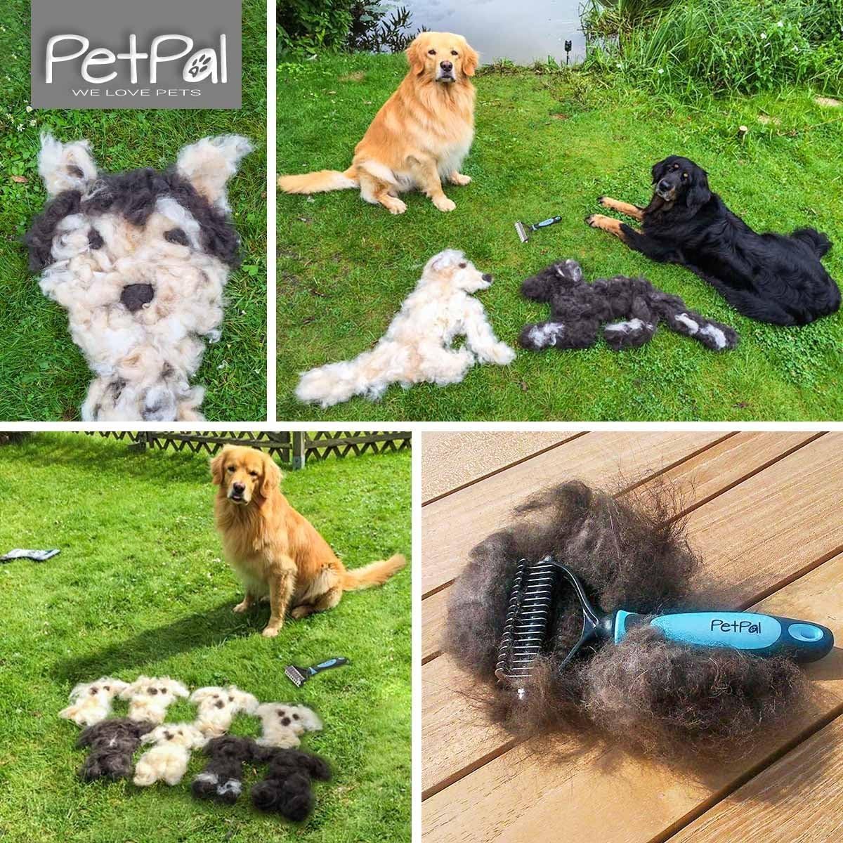 PetPäl Grooming, Dematting Comb for Dogs Cats, Horses, Blue, M 72mm - Image 4