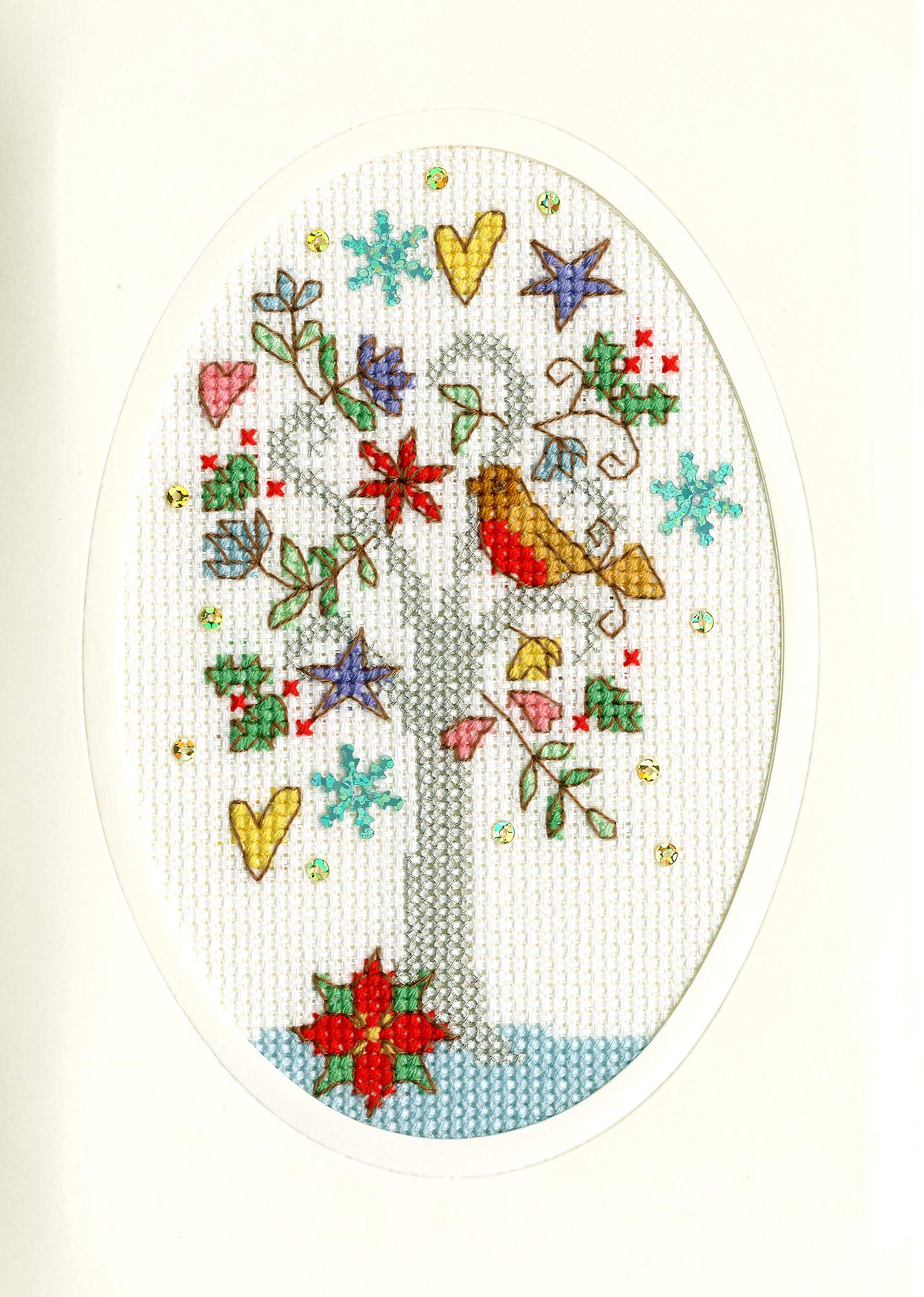Bothy Threads Cross Stitch Kit - Christmas Card - Winter Wishes