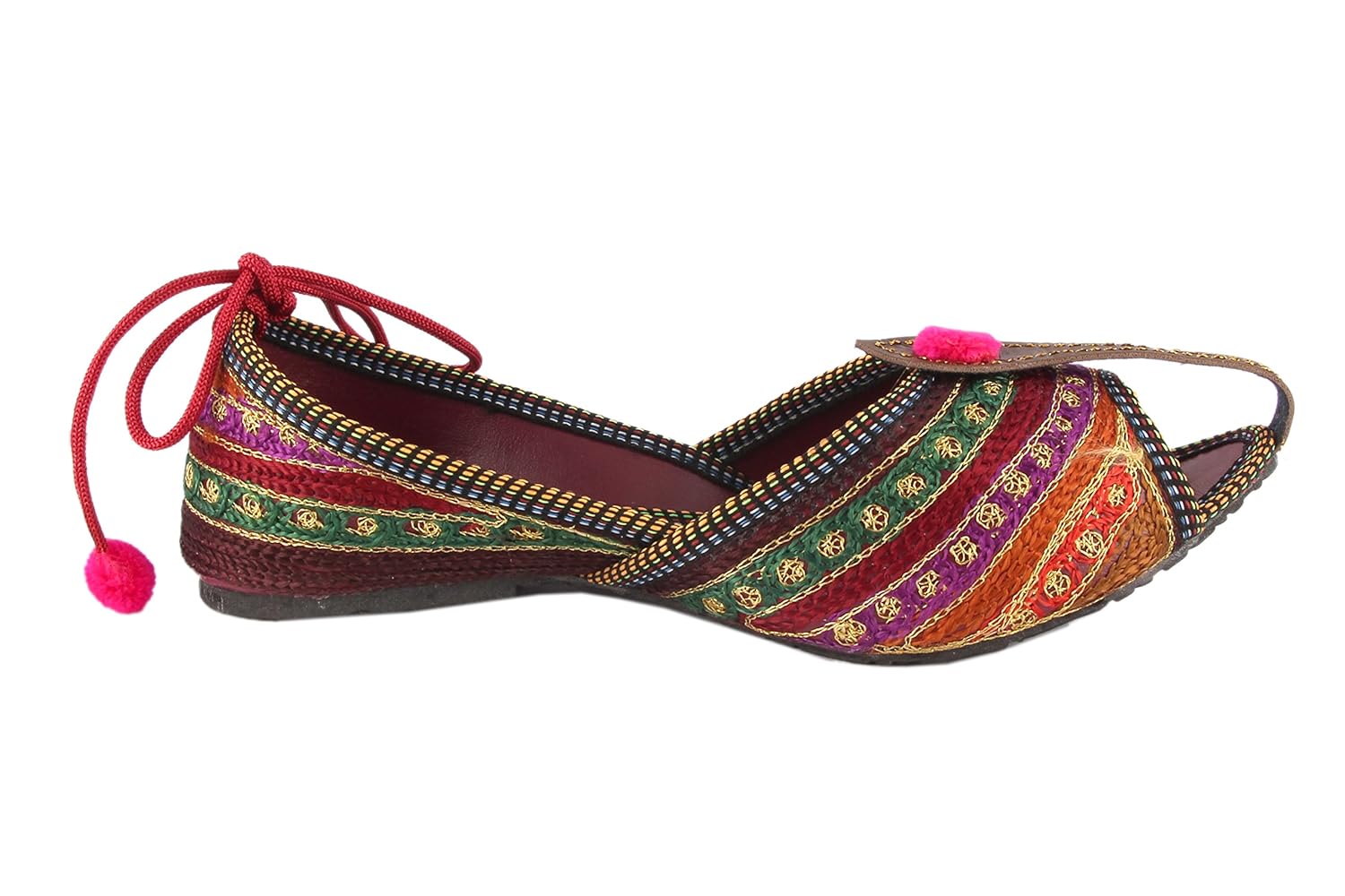 shree women's pvc rajasthani jaipuri ethnic belly shoes