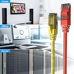 Cat6 Patch Cables 0.5 Foot (6 Pack), Cat 6 Ethernet