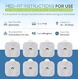 Med-Fit Self-Adhesive Pads Universal 3.5mm Stud 16 Pack TENS Electrodes view 6
