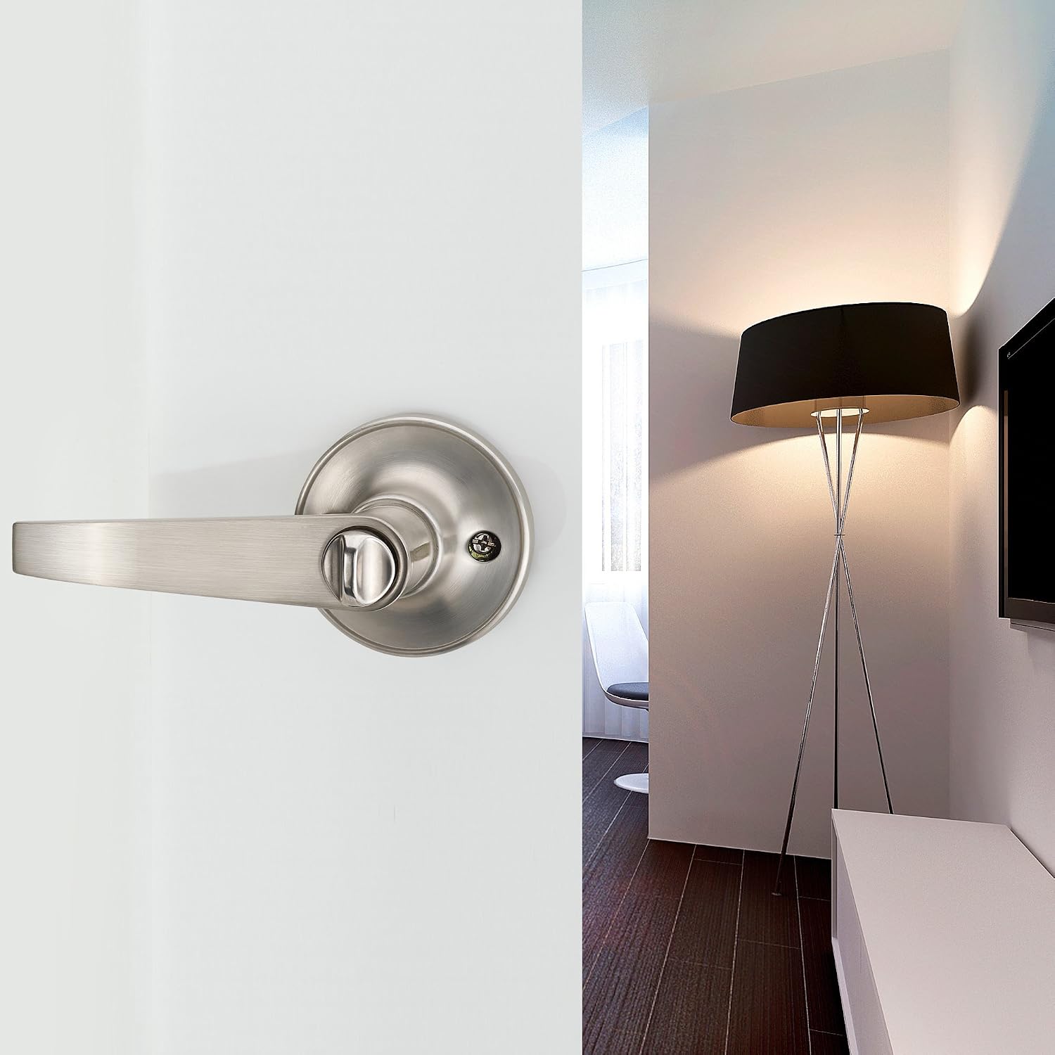 DIY & Tools and Bathroom for Use of Entry 802K with Key HAIFUAN Door Lever Handle Lock Passage