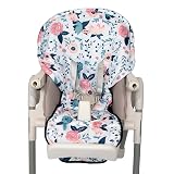 Nuby High Chair Cover Protecting from Spills and Crumbs, Water Resistant, Floral Print