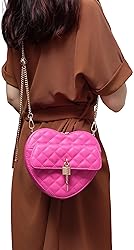 lola mae Heart Shape Satchel Crossbody Purse for