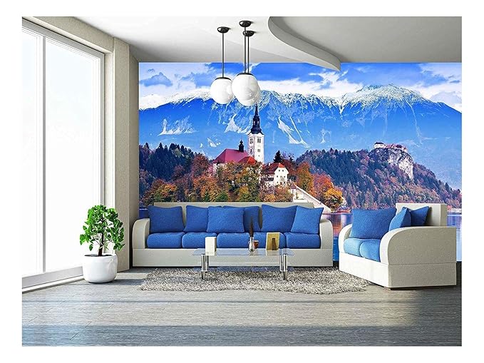 wall26 Bled with Lake, Island, Castle and