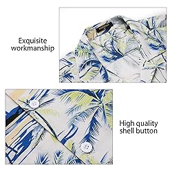 Hawaiian Shirts for Men Short Sleeve Casual Button