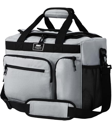 Wolfpak Black 30L Mega Cooler Bag Zip Closure 5 Pockets and x2 WP Cold pks 30L Mega Cooler Bag main image 3