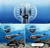 Insta360 X3 Invisible Dive Case with Dome Port for Clear 360 Underwater Shots view 3