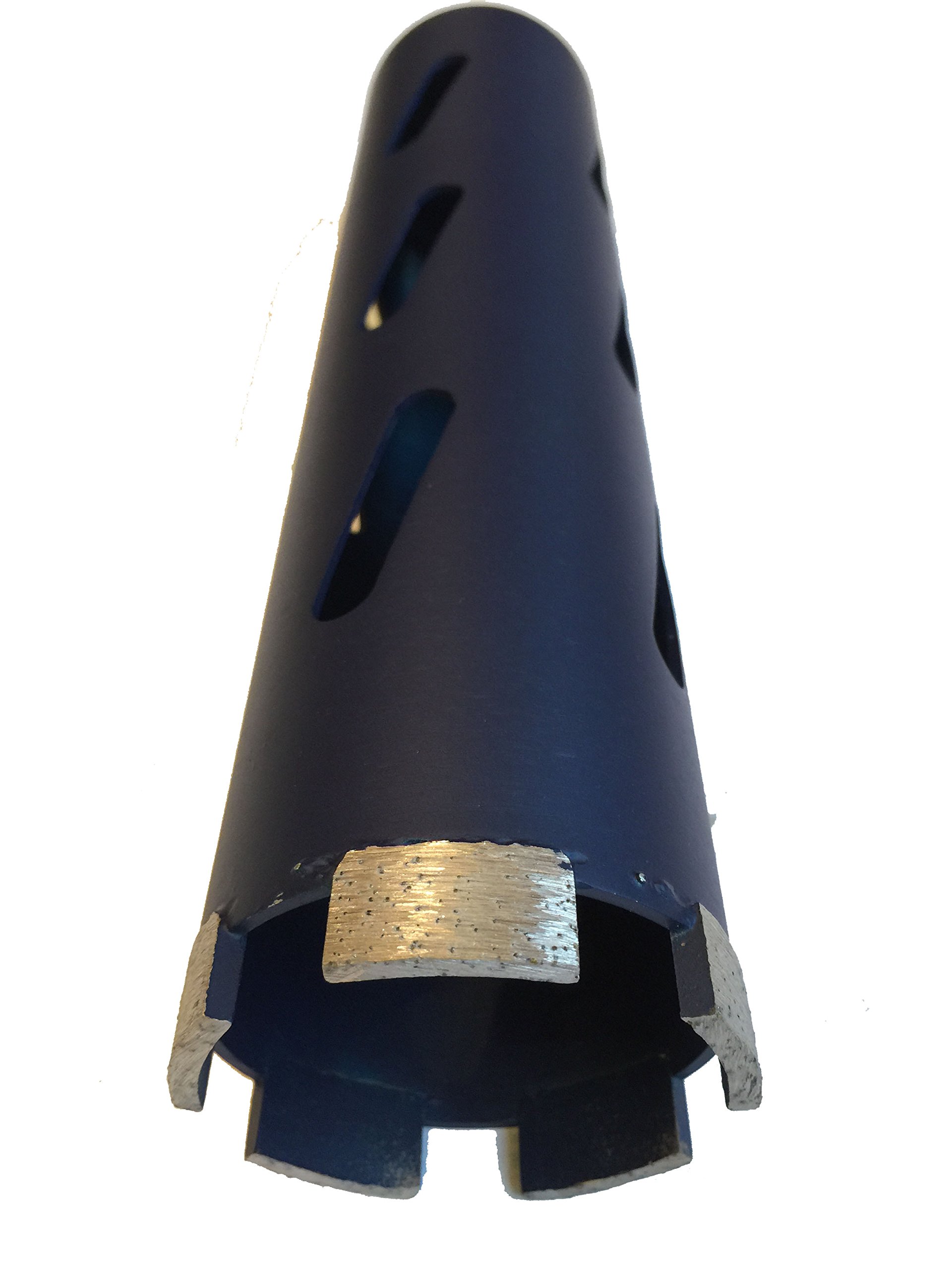 2-Inch Laser Welded Dry Diamond Core Drill Bits for Cutting Concrete and Asphalt, 2" Diameter x 11" Length