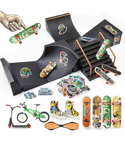 Amazon.com: Hamino Fingerboard Skate Park Ramp Kit, Finger