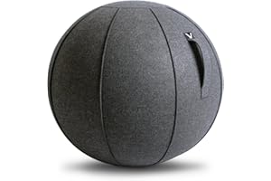 Vivora Luno Premium Ergonomic Sitting Ball Chair, Felt, Max Size (25 to 26 inches), for Home Offices, Balance Training, Yoga Ball, Posture Improvement