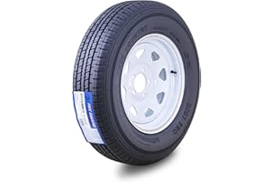 Free Country Trailer Tire Wheel Assembly ST175/80R13 8-Ply D 97M 5 Lug on 4.5" PCD White Spoke Wheel