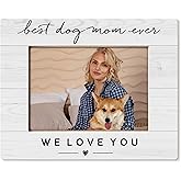 HUKINE Dog Mom Gifts Picture Frame 5x7, Best Dog Mom Lover Owner Gifts for Women, Pet Lover Gift Picture Photo Frames for Tabletop Desk Decor