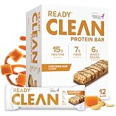 Ready Protein Bars, Salted Caramel Cashew, 15g Whey Protein, 12 Ct | Soft-baked protein bar with 7g fiber, flaxseeds &amp; omega-3s, Gluten Free, Non-GMO, no sucralose or sugar alcohols