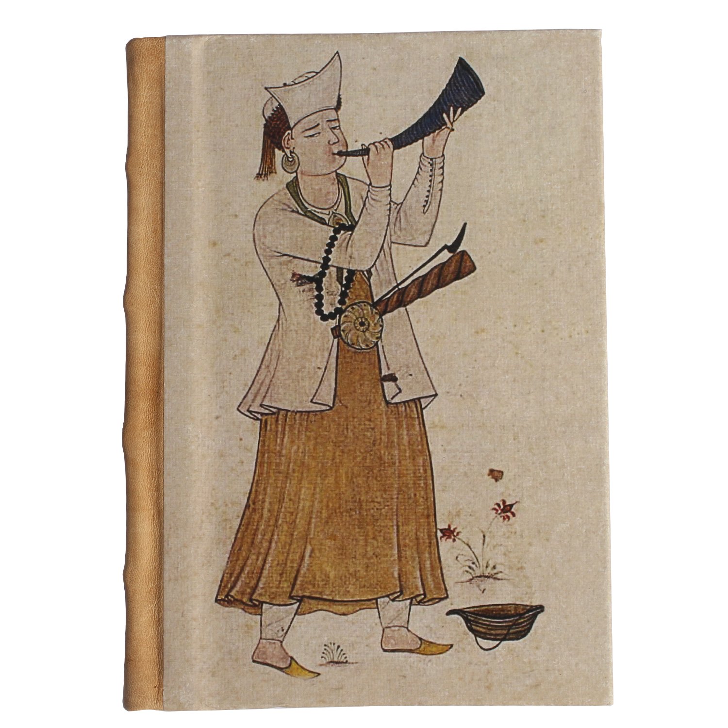 DeKulture Vintage Persian Artwork Eco-Friendly Planner - 176 Pages, 125gsm | Daily Organizer, Genuine Leather Spine | Men & Women Gift