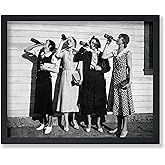 Monem Art Women Drinking Beer Poster - Beer Print - Alcohol Art - Photography Art - Gift for Men, Women & Bartender - Funny Decor for Bar, Man Cave, Kitchen or Restaurant - 8x10 UNFRAMED Wall Art