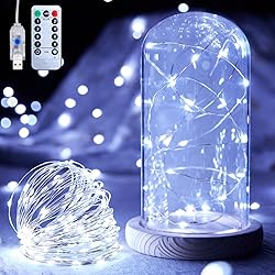 Minetom USB Fairy Lights Plug in, 33 Feet 100 LED