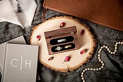MUUJEE Engraved Ring Box (Two Become One) - Wedding